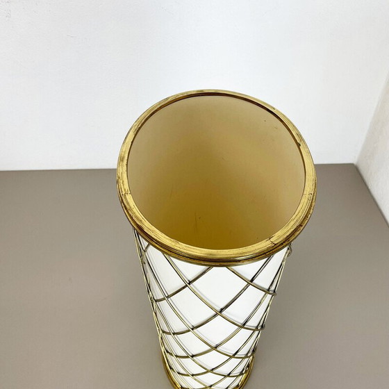Image 1 of Vintage brass umbrella stand by Vereinigte Werkstätten München, Germany 1950s
