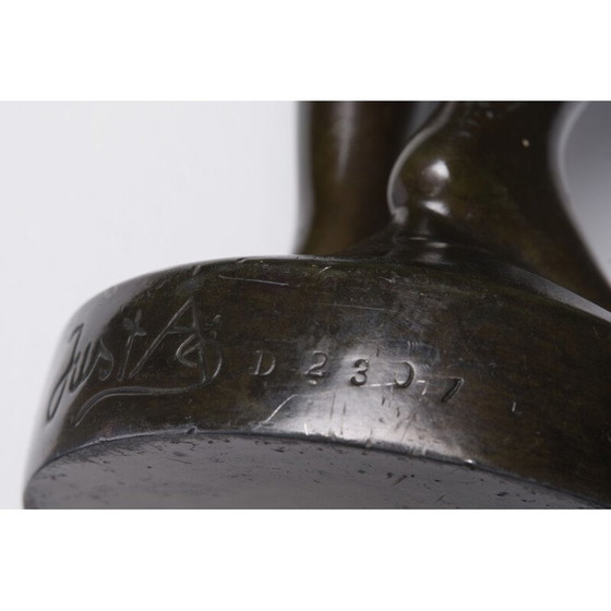 Image 1 of Vintage metal figurine disko by Just Andersen, Denmark 1930