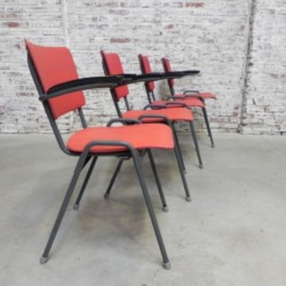 Image 1 of 4x Dining table chairs with armrests 