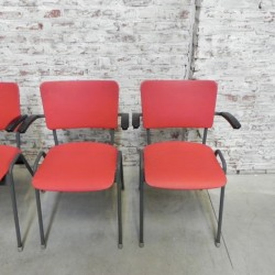 Image 1 of 4x Dining table chairs with armrests 