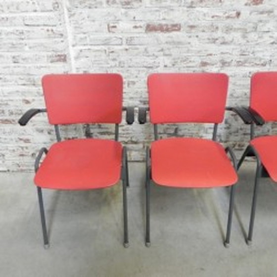 Image 1 of 4x Dining table chairs with armrests 