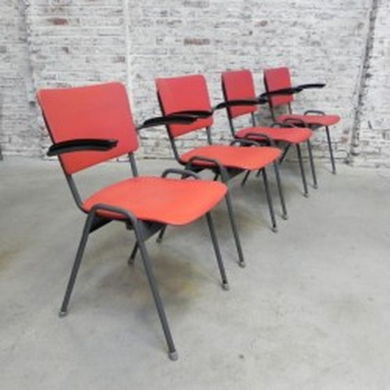 Image 1 of 4x Dining table chairs with armrests 