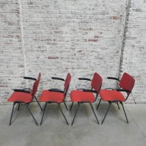 4x Dining table chairs with armrests 