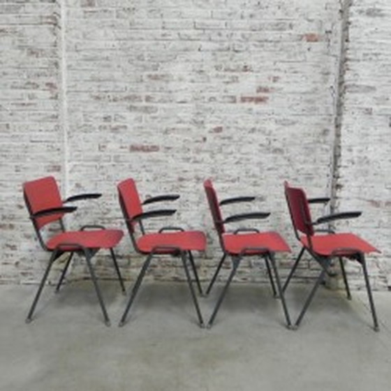 Image 1 of 4x Dining table chairs with armrests 