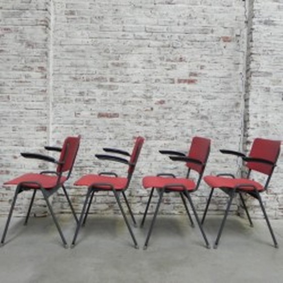 Image 1 of 4x Dining table chairs with armrests 