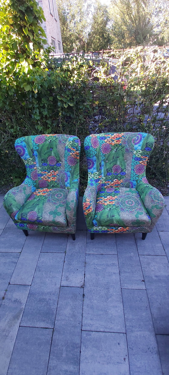 Image 1 of Dutch Seating Company Fauteuil Moor avec pouf.