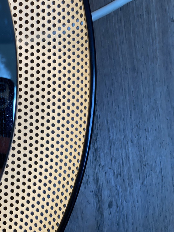 Image 1 of White Perforated Metal Mirror With Backlighting