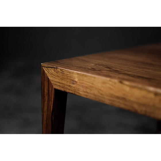 Image 1 of Vintage Scandinavian rosewood coffee table by Severin Hansen for Haslev Møbelfabrik, 1960s