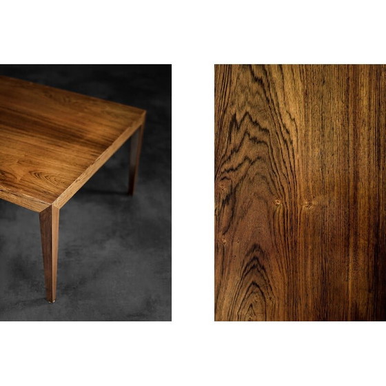 Image 1 of Vintage Scandinavian rosewood coffee table by Severin Hansen for Haslev Møbelfabrik, 1960s