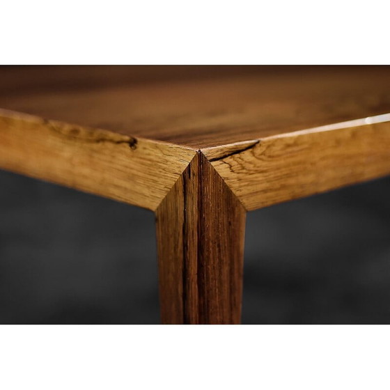 Image 1 of Vintage Scandinavian rosewood coffee table by Severin Hansen for Haslev Møbelfabrik, 1960s