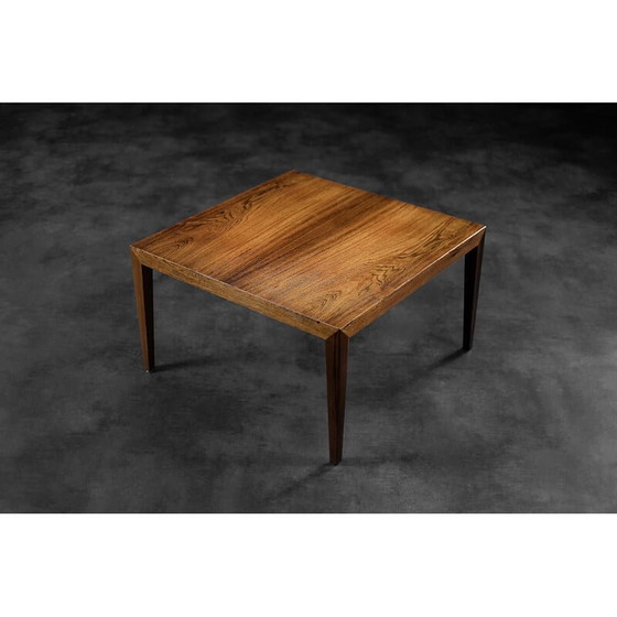 Image 1 of Vintage Scandinavian rosewood coffee table by Severin Hansen for Haslev Møbelfabrik, 1960s