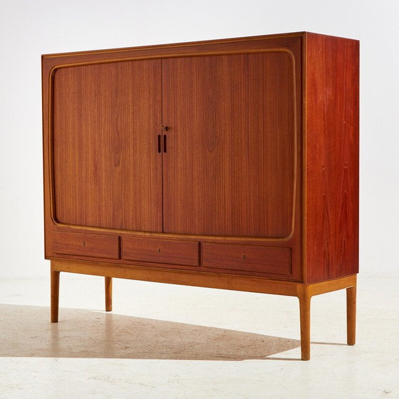 Image 1 of Vintage teak and beech sideboard, Denmark 1960