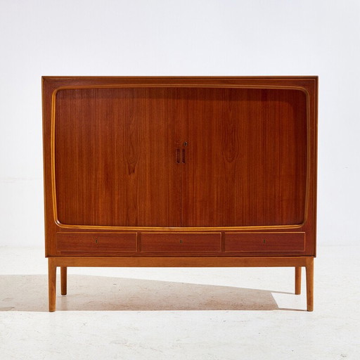 Vintage teak and beech sideboard, Denmark 1960