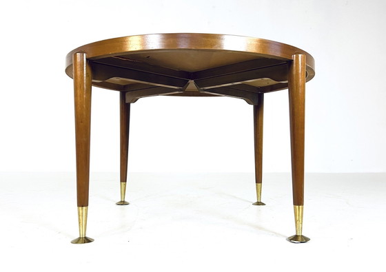 Image 1 of Teak & Brass Coffee Table '60