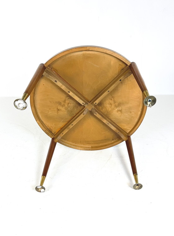 Image 1 of Teak & Brass Coffee Table '60