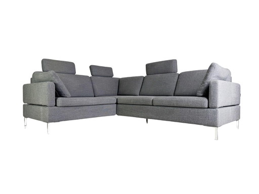 Corner Sofa Brühl Alba Design Sofa Couch With Recammiere Gray