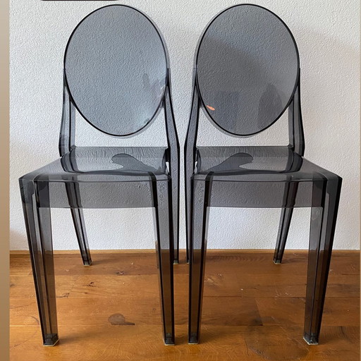 set of Kartell chairs Ghost