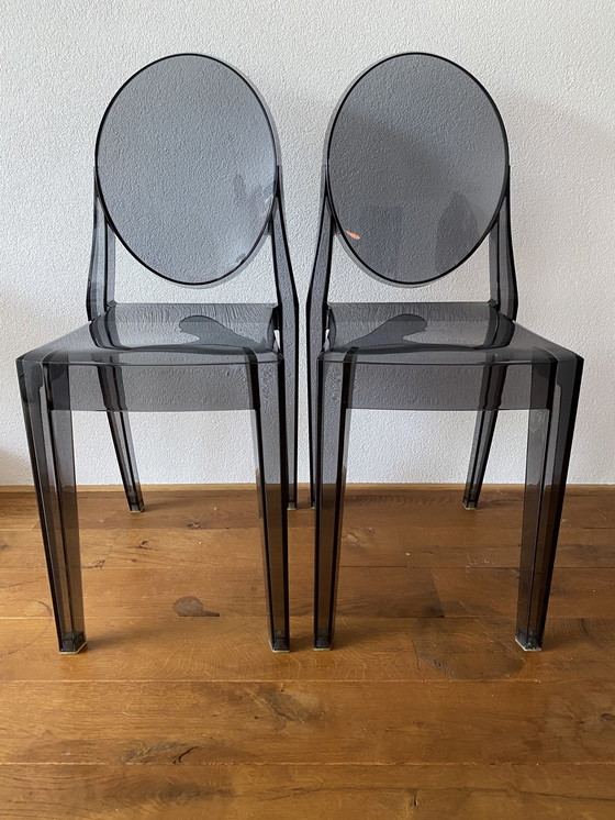 Image 1 of set of Kartell chairs Ghost