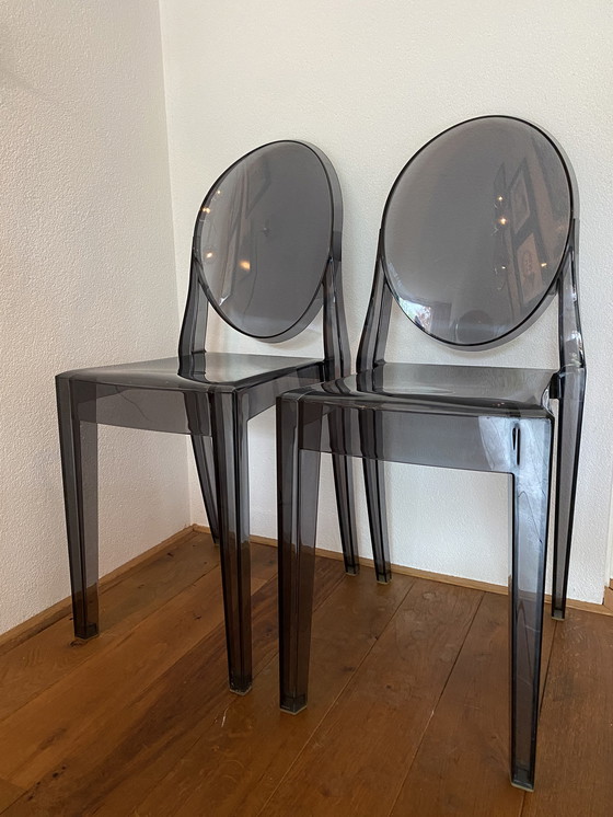 Image 1 of set of Kartell chairs Ghost