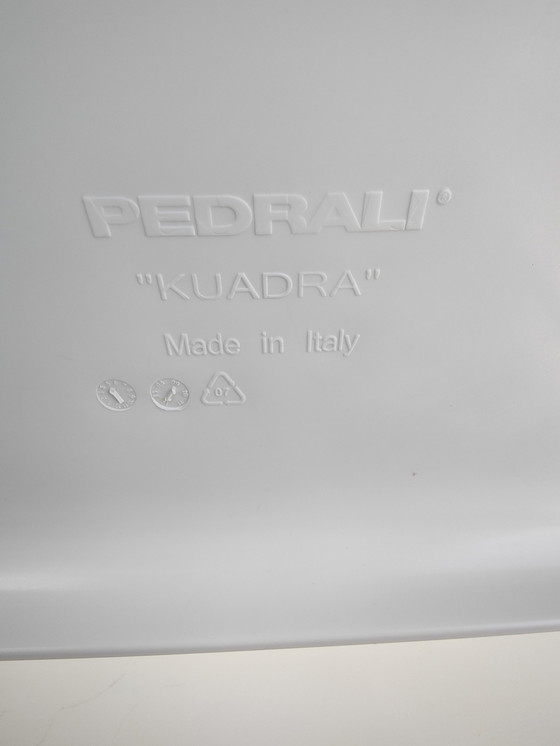 Image 1 of Pedrali chaise Kuadra by Pedrali 4 pieces blanc