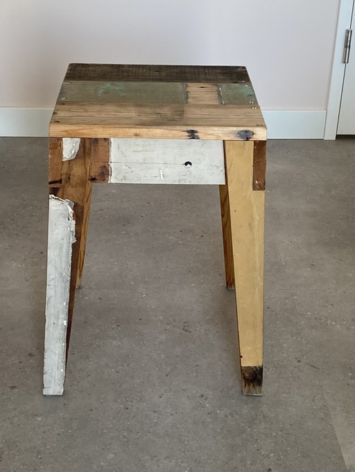 Piet Hein Eek - tabouret en bois de récupération