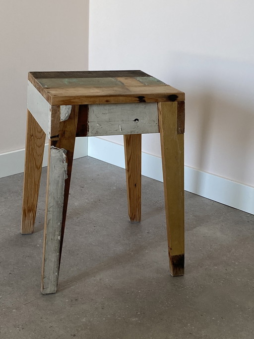 Piet Hein Eek - tabouret en bois de récupération