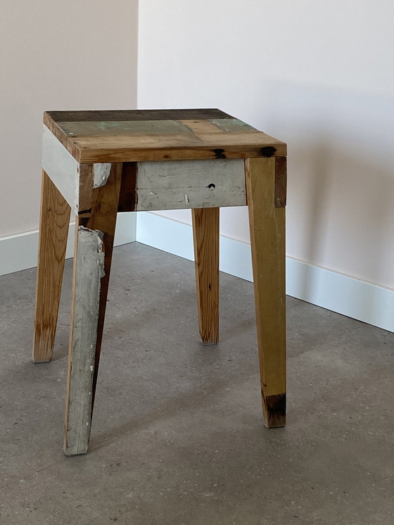 Image 1 of Piet Hein Eek - tabouret en bois de récupération