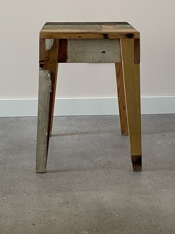 Image 1 of Piet Hein Eek - tabouret en bois de récupération