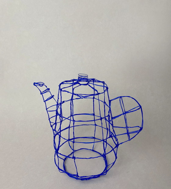 Image 1 of Théière à dessin 3D - Bleu