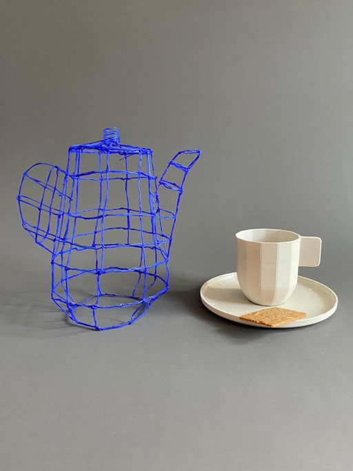 3D draw teapot - Blue