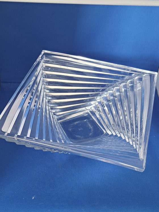 Image 1 of J.G. Durand Twisted Steps crystal bowl