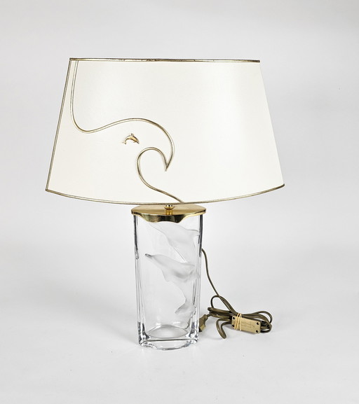 Nachtmann Leuchten design - style Hollywood Regency - cristal - lampe de table - Allemagne de l'Ouest - 1975-2000