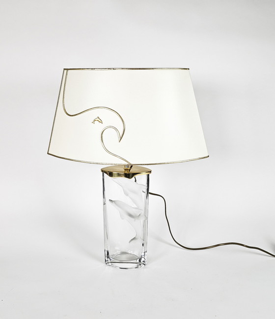 Image 1 of Nachtmann Leuchten design - style Hollywood Regency - cristal - lampe de table - Allemagne de l'Ouest - 1975-2000