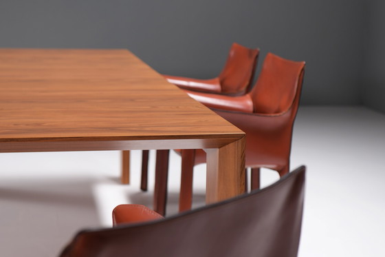 Image 1 of El Dom table + 6 Cab 413 chairs - Hannes Wettstein/Mario Bellini - CASSINA Italy