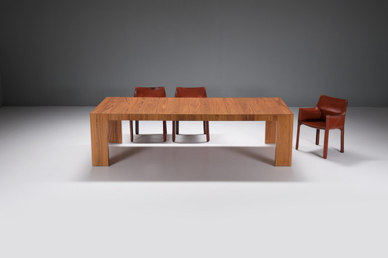 Image 1 of El Dom table + 6 Cab 413 chairs - Hannes Wettstein/Mario Bellini - CASSINA Italy