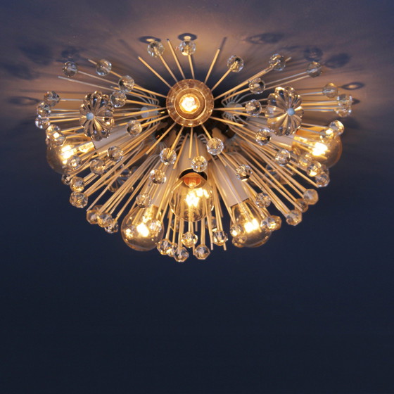 Image 1 of Stejnar Flush Mount ‘Dandelion’ Chandelier for Rupert Nikoll