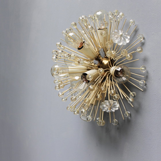 Image 1 of Stejnar Flush Mount ‘Dandelion’ Chandelier for Rupert Nikoll