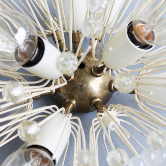 Image 1 of Stejnar Flush Mount ‘Dandelion’ Chandelier for Rupert Nikoll