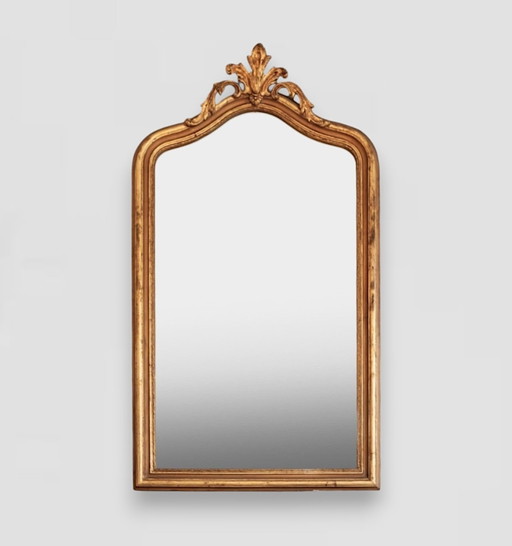 Grand miroir doré vintage