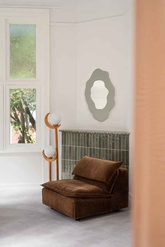 Image 1 of Le Pearl grey/green wall mirror