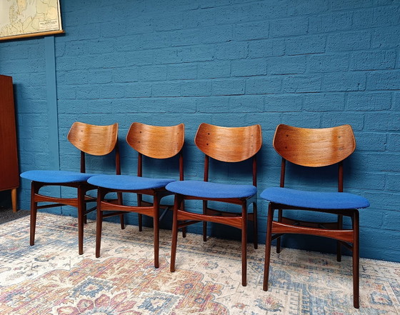 Image 1 of 4x Vintage Van Teeffelen Hamar Chairs
