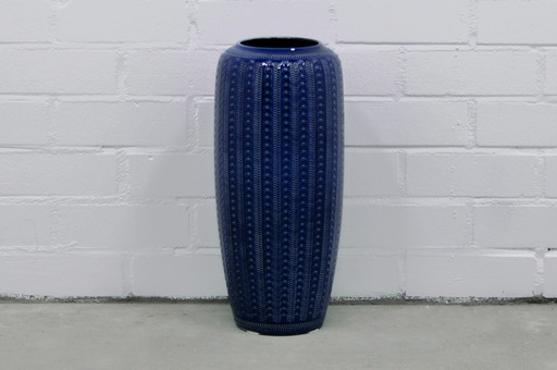 large blue floor vase West Germany