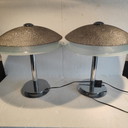 Set 2x Zijlstra lampada spaziale con bellissimi paralumi in vetro