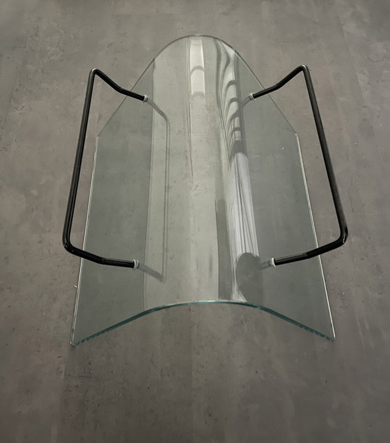 Image 1 of Fiam Italia Glass Magazine Rack