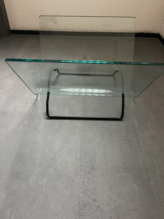 Image 1 of Fiam Italia Glass Magazine Rack