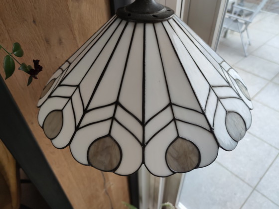 Image 1 of Tiffany style hanging lamp from the 60s/70s