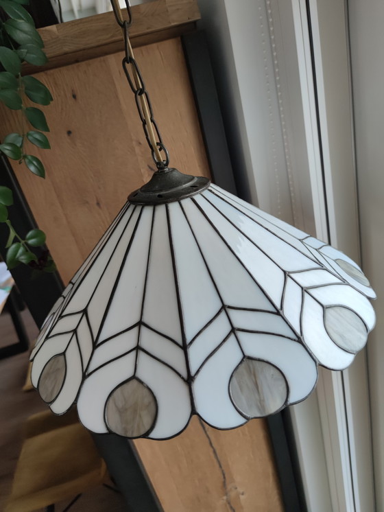 Image 1 of Tiffany style hanging lamp from the 60s/70s