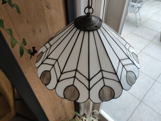 Image 1 of Tiffany style hanging lamp from the 60s/70s