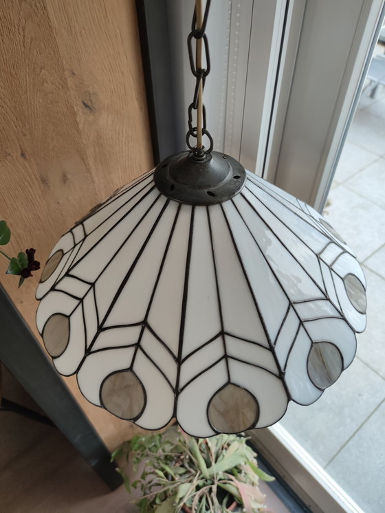 Image 1 of Tiffany style hanging lamp from the 60s/70s