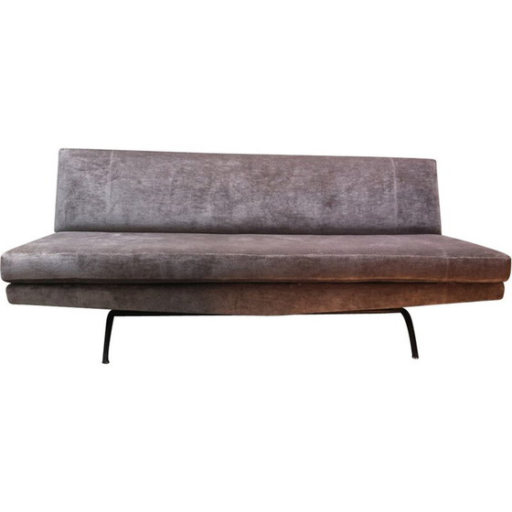 Image 1 of Sofá cama gris de mediados de siglo, Italia, década de 1960